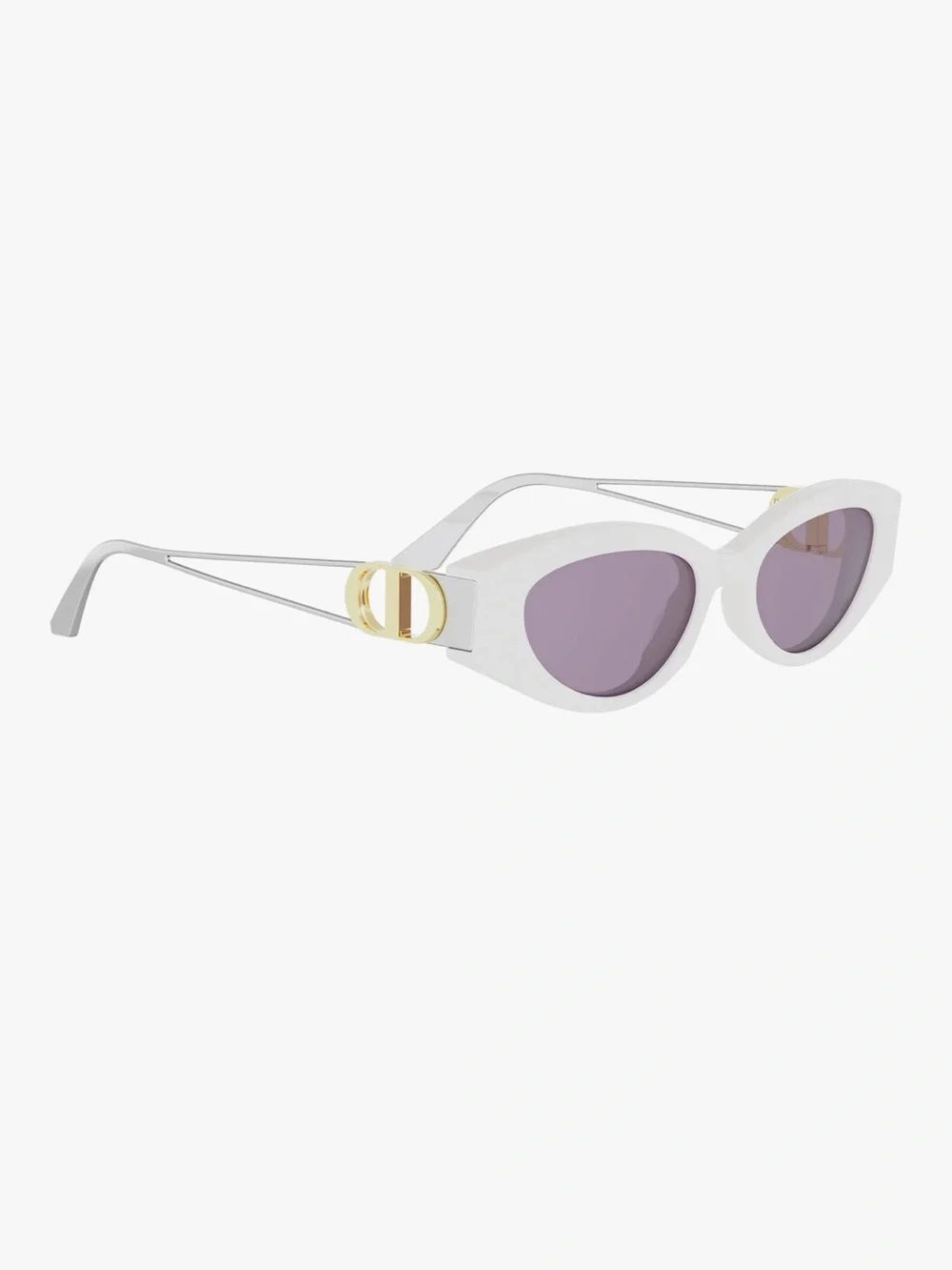 Dior White 30Montaigne Sunglasses